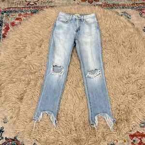 L’agence distressed jeans size 25